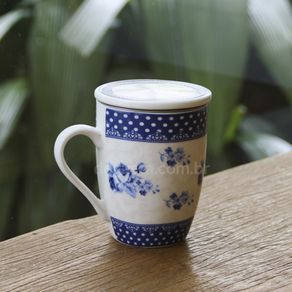 Caneca Elsa com Tampa e Infusor de Chá em Inox 310ml Unid.