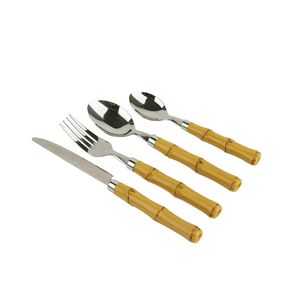 Faqueiro Bambu 24 peças