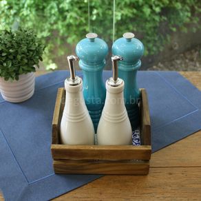 Caixote Pinus 1 Azulejo Porcelana e Cia