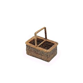 Mini Basket Rattan 14x9cm Natural Home