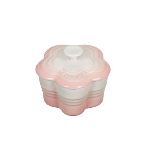Ramekin Flor Rosa com Tampa de cerâmica Le Creuset