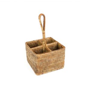 Porta Talheres e Tempero Paya Rattan Unid.