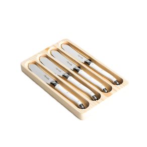 Conjunto Facas para Manteiga Luxo Branco 4 peças