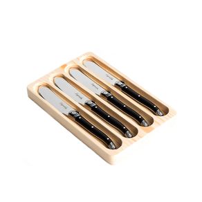 Conjunto Facas para Manteiga Luxo Preto 4 peças