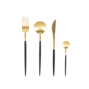 Faqueiro Kyoto Preto 24 peças