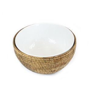 Bowl Maya com Suporte Rattan Natural Home