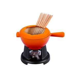 Fondue Queijo e Carne Laranja Le Creuset