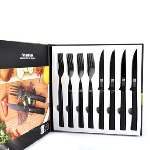 Conjunto Garfo e Faca Barbecue 8 peças