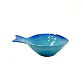 Bowl Peixe Degrade Bic/Turquesa 20x14,5x6cm Luiz Salvador