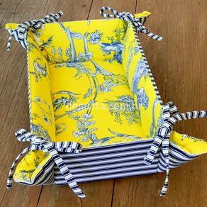 Pannier Chasse Retangular 34,5x17x8cm Amarelo Blauss Maison