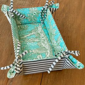 Pannier Camponesa Retangular 34,5x17x8cm Tiffany Blauss Maison
