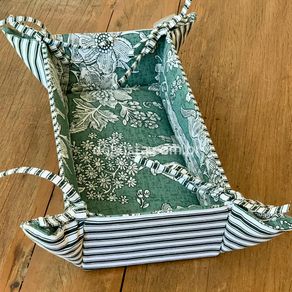 Pannier Camponesa Retangular 34,5x17x8cm Verde Blauss Maison