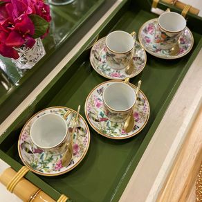 Jogo de colheres para café expresso Dourado St. James