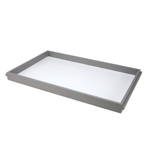 Bandeja Reta 60cm Cinza Passini Design