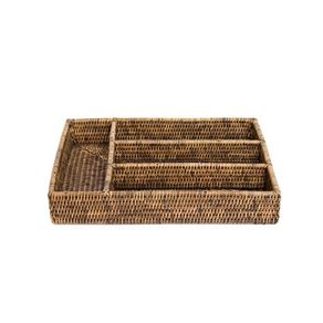 Porta Talheres Rattan Nhaty 35x27x6cm Natural Home