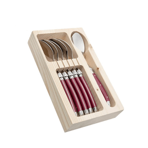 Conjunto Colheres Luxo Bordeaux 6 peças