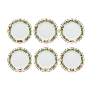 Prato Raso Christmas Magic 6 peças