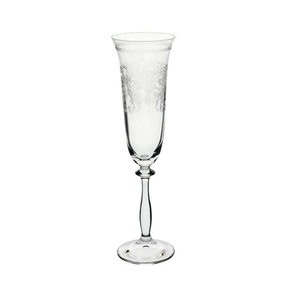 Taça Champanhe Angela Pantografada 190ml 6 peças Bohemia