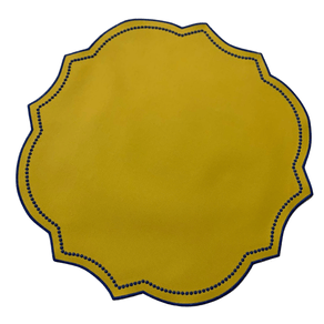 Jogo Americano Colonial Amarelo 2 peças
