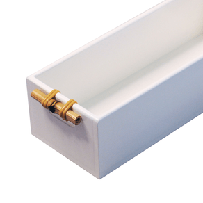 Galheteiro Bambu 30cm Branco Flavia Simons