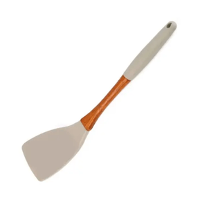 Espátula Silicone e Madeira Cinza Unid.