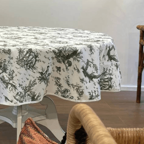 Toalha Mesa Redonda Contemporanea 180cm Verde Unid.