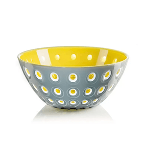 Tigela Bowl Le Murrine 25cm Cinza/Amarelo Guzzini