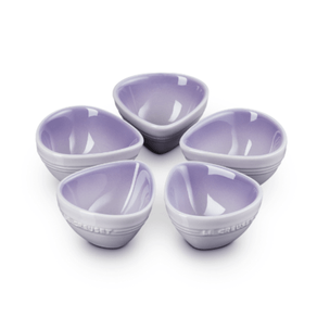 Set Mini Pratos Pétalas 23cm 5 peças Blue Bell Purple Le Creuset