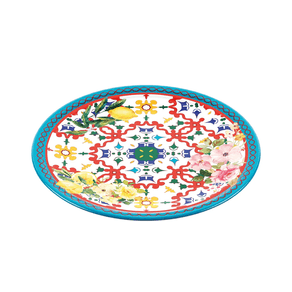 Prato Raso 27cm Melanina Flower Lemon Guzzini