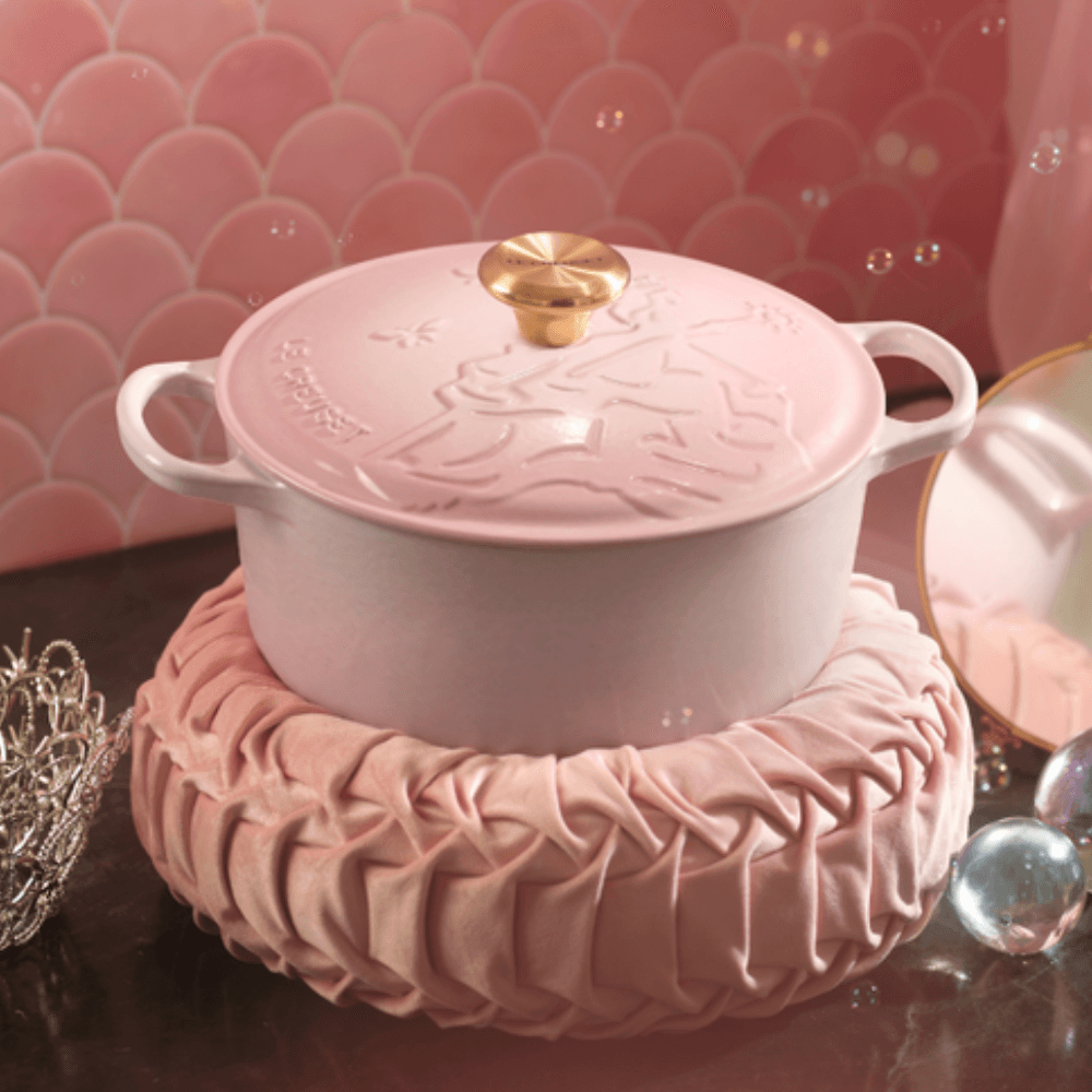 Panela de Ferro Fundido Esmaltado Glinda Wicked 24cm Shell Pink Le