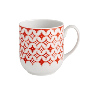 Caneca Sevilla Porcelana 430ml Branco e Coral Vista Alegre