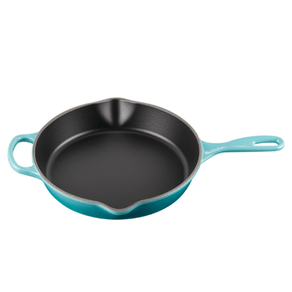 Skillet Redonda Funda 26cm Ferro Fundido Esmaltado Azul Caribe Le Creuset