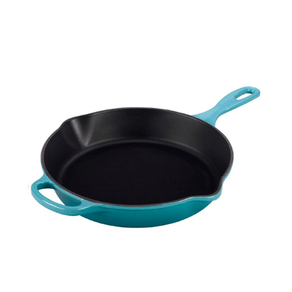 Skillet Redonda Funda 26cm Ferro Fundido Esmaltado Azul Caribe Le Creuset