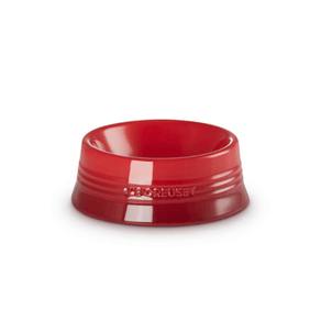 Bowl para Pet Cerâmica Premium Tigela Comida Água Para Cachorro e Gato 450ml Vermelho Le Creuset