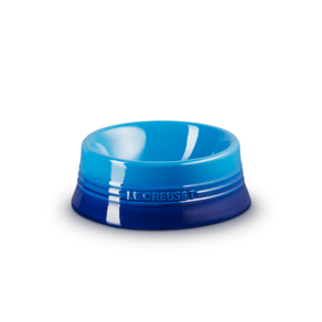 Bowl para Pet Cerâmica Premium Tigela Comida Água Para Cachorro e Gato 450ml Azure Blue Le Creuset