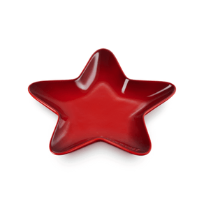 Prato Estrela Cerâmica Premium Prato de Sobremesa ou Servir 20cm Vermelho Le Creuset