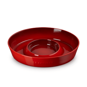 Prato para Aperitivos e Molhos Cerâmica Premium 34cm Vermelho Le Creuset
