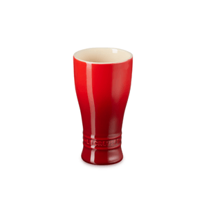Copo 250ml de Cerâmica Premium Chopp Vermelho Le Creuset