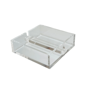 Porta Guardanapo Acrilico Metal Dourado GD Design