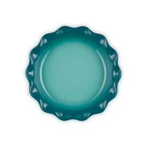 Travessa Redonda Para Torta Assadeira Cerâmica Premium 23cm Bleu Riviera Le Creuset