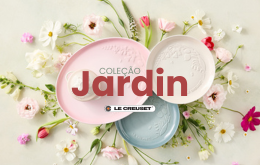 Coleção Jardin da Le Creuset: cerâmicas florais esmaltados que unem elegância, versatilidade e resistência para sua mesa. Leve o frescor da primavera para sua casa!